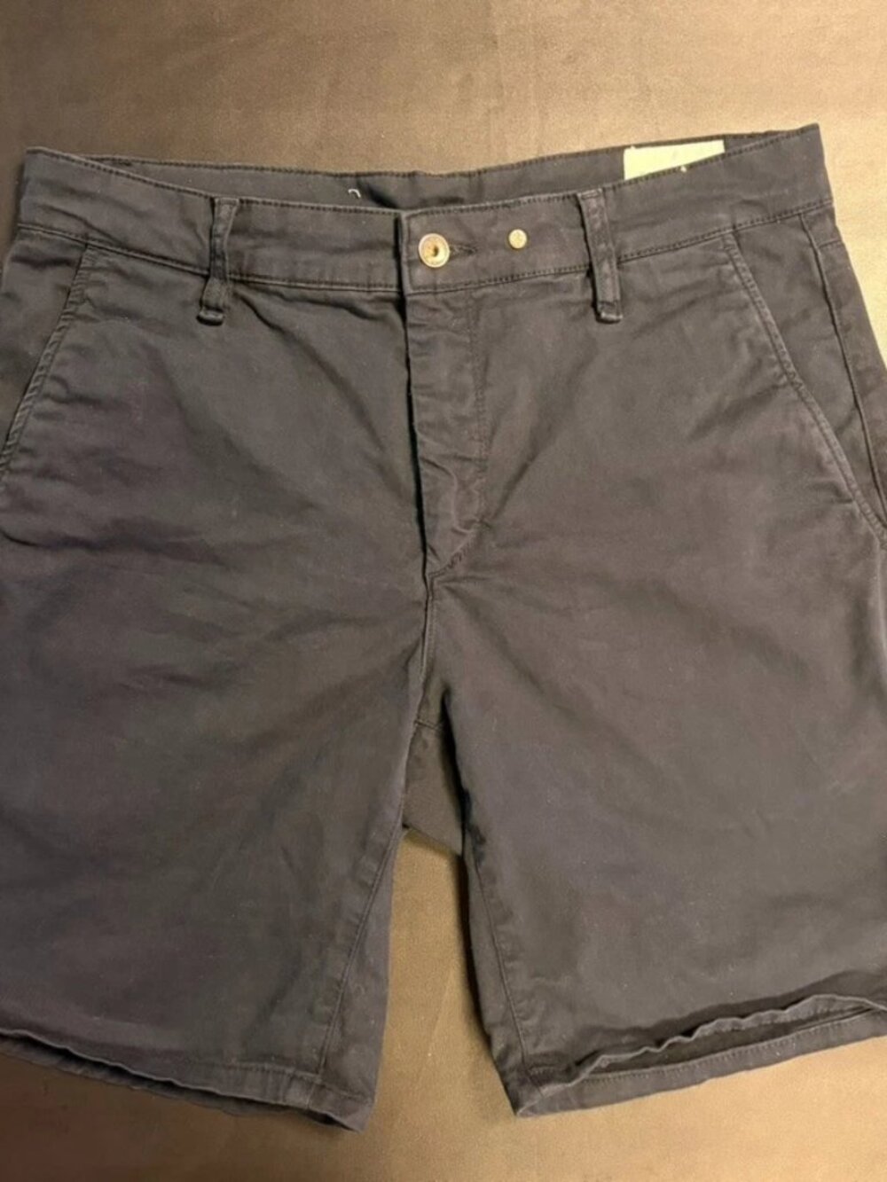 Rag & Bone Standard Cotton Shorts Black Men's 32